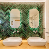 6.5x21x5 cm Terracotta Emerald El Yapımı Dekor