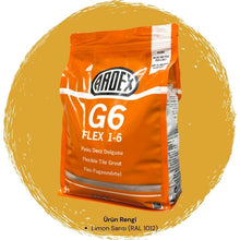 Ardex G6 Flex 1-6 Fleks Derz Dolgusu RAL 1012 Limon Sarısı 5 kg