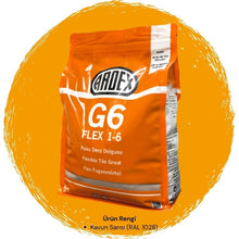 Ardex G6 Flex 1-6 Fleks Derz Dolgusu RAL 1028 Kavun Sarısı 5 kg