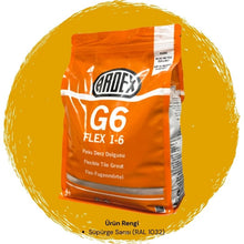 Ardex G6 Flex 1-6 Fleks Derz Dolgusu RAL 1032 Süpürge Sarısı 5 kg