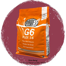 Ardex G6 Flex 1-6 Fleks Derz Dolgusu RAL 4002 Kırmızı Menekşe 5 kg