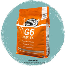 Ardex G6 Flex 1-6 Fleks Derz Dolgusu RAL 6034 Pastel Turkuaz 5 kg