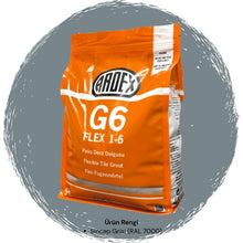 Ardex G6 Flex 1-6 Fleks Derz Dolgusu RAL 7000 Sincap Grisi 5 kg